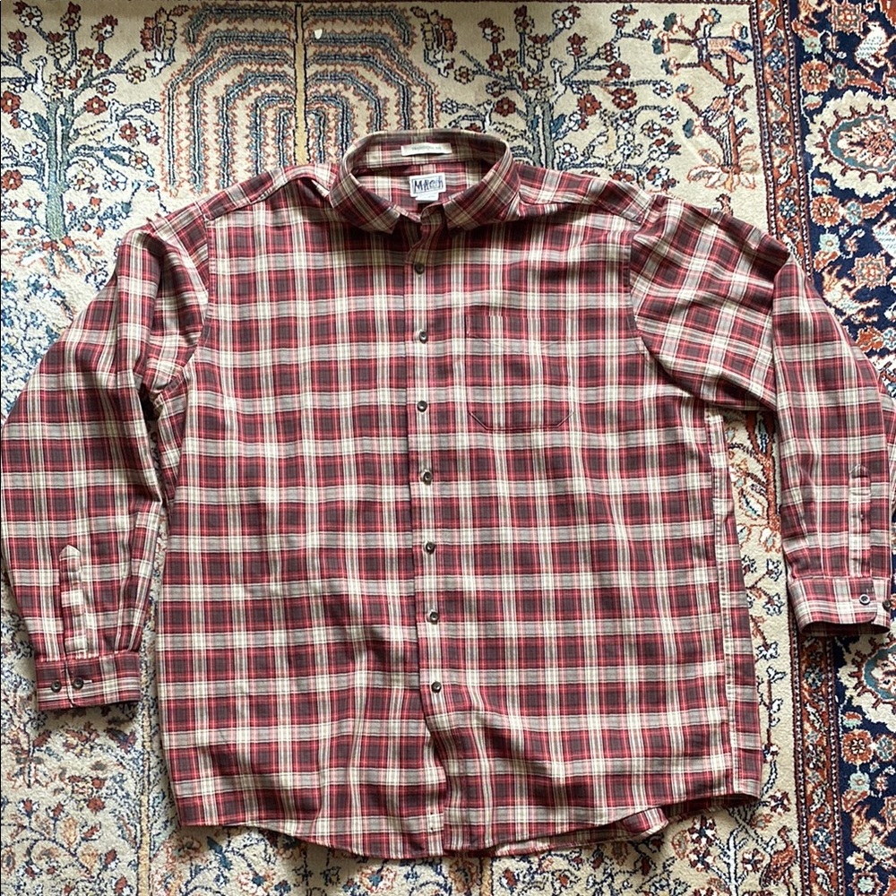 LL Bean red plaid shirt XXL-T